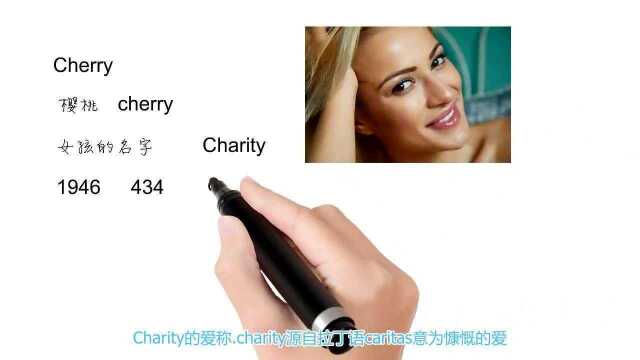 英语单词背后的文化,取个英文名之Cherry慷概的爱,轻松学英语