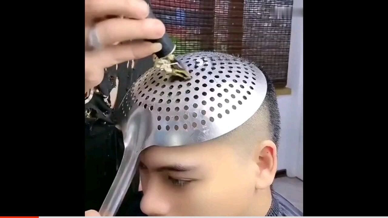 搞笑大哥剪头发