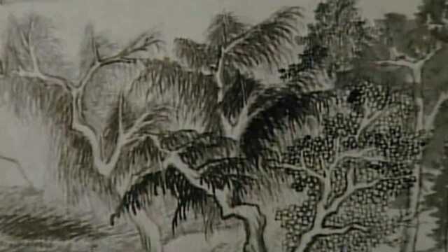 中国传世名画:赏析《夏木垂荫图》,描绘的是夏日山间景色