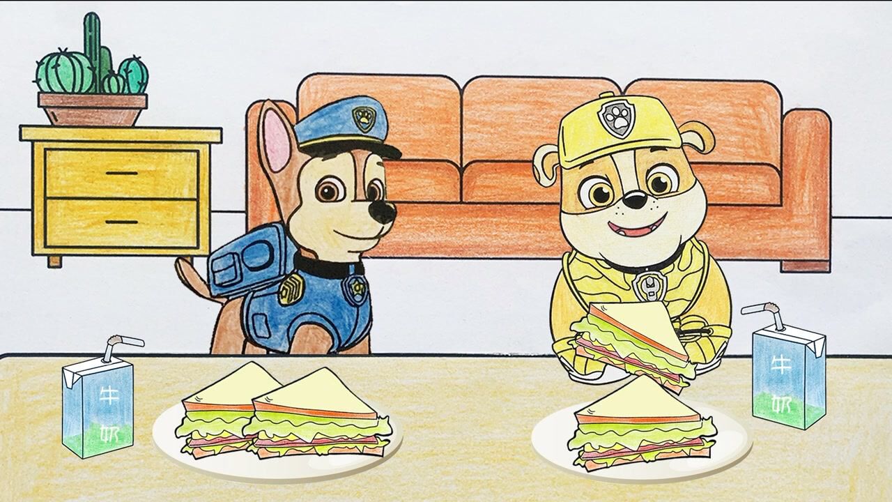 汪汪队立大功手绘动画