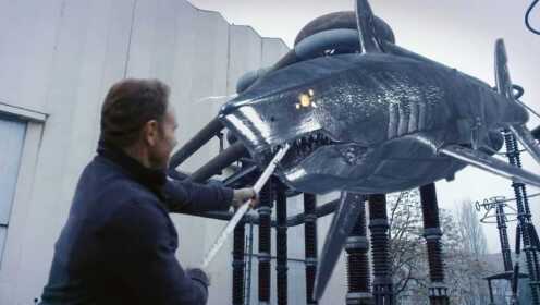 科幻片：男子穿越到未来，看到地球被机器人统治，鲨鱼成了机械鲨
