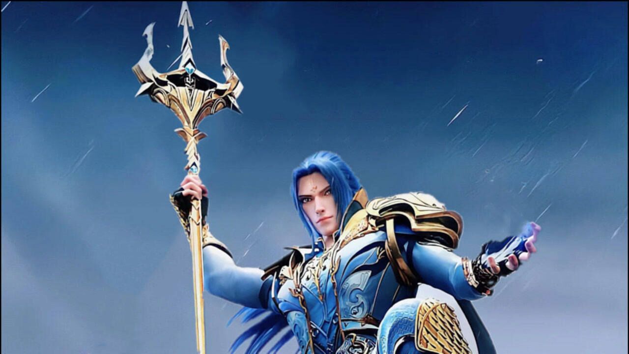 斗罗大陆:唐三在海神岛拔出三叉戟,海神唐三震撼来袭