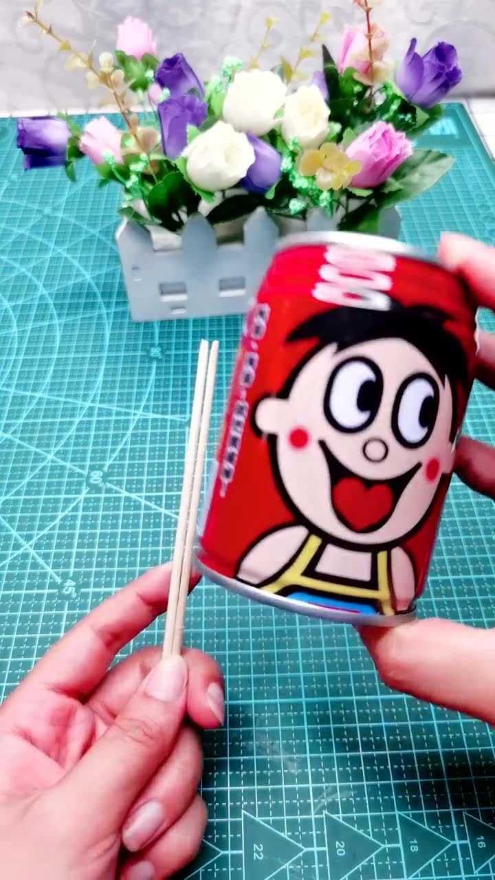 手工折纸制作旺仔花束,送女友送闺蜜都可以,太可爱了!