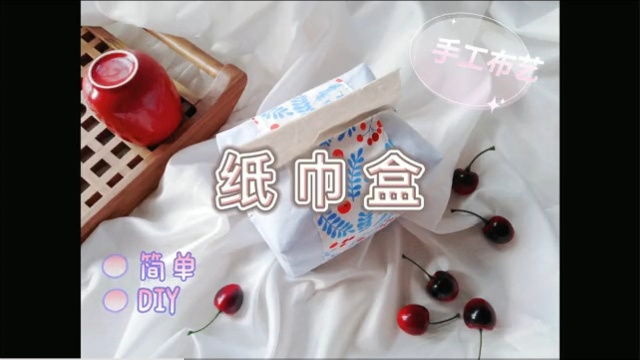 【简单DIY抽纸包】手工布艺制作纸巾盒