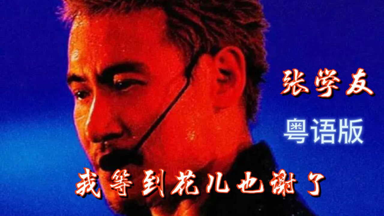张学友《我等到花儿也谢了》粤语版,粤语和国语的转换