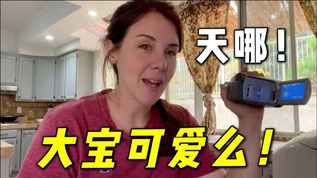 美国妈妈看儿子4岁视频,看的一顿乐呵,幸亏东北婆婆教的好啊!