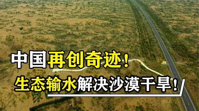 中国再创奇迹,生态输水解决沙漠干旱,外媒:只有中国能做到!