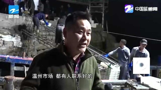 奉化:渔民一网捕获40000斤超大米鱼 总价值超200万