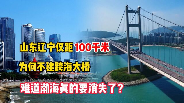 山东辽宁仅距100千米,为何不建跨海大桥?难道渤海真的要消失了?