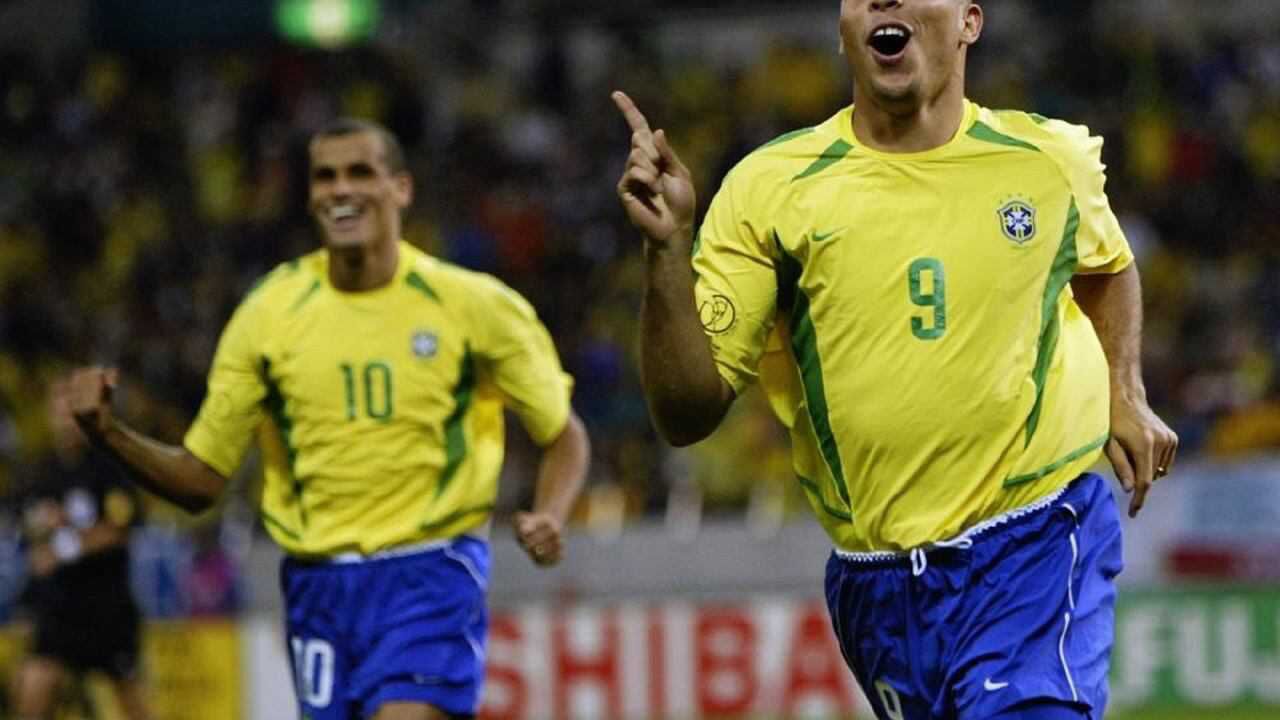 2002年世界杯，巴西队18个进球全记录！_高清