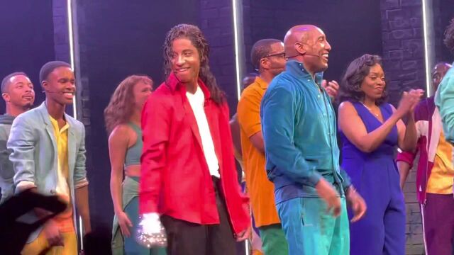 MJ first Broadway preview curtain call etc