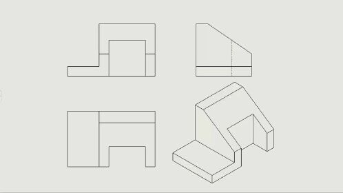 机械制图组合体切割形体分析法solidworks三维详解演示_腾讯视频