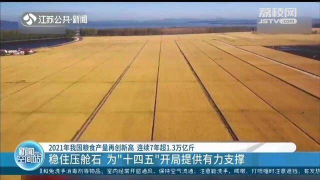 2021年我国粮食产量再创新高 为“十四五”开局提供有力支撑