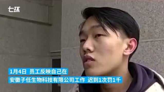 “迟到1次罚1000”,合肥劳动监察部门介入