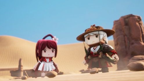 迷你世界《花语程行3》2：三人迷路大沙漠，小楼险陷流沙坑？