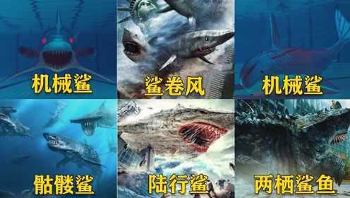 奇幻片中的这六个鲨鱼，你最喜欢哪个？死去的鲨鱼复活伤人