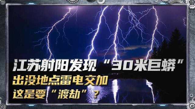 江苏射阳发现“30米巨蟒”,出没地点雷电交加,这是要“渡劫”?#2022春节陪你侃好片#