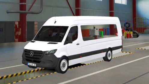 【欧洲卡车模拟2】喜提能拉货的奔驰小面包