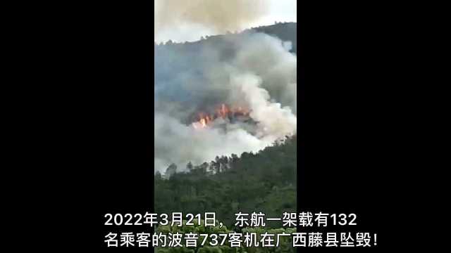 2022年3月21日,中国东方航空一架载有132名乘客的飞机在广西藤县坠毁!