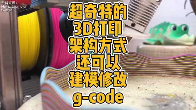 超奇特的3D打印架构方式还可以建模修改gcode文件 #3D打印 #创新 #科技 #DIY #开源 #Blender #插件 #gcode #架构 #奇特