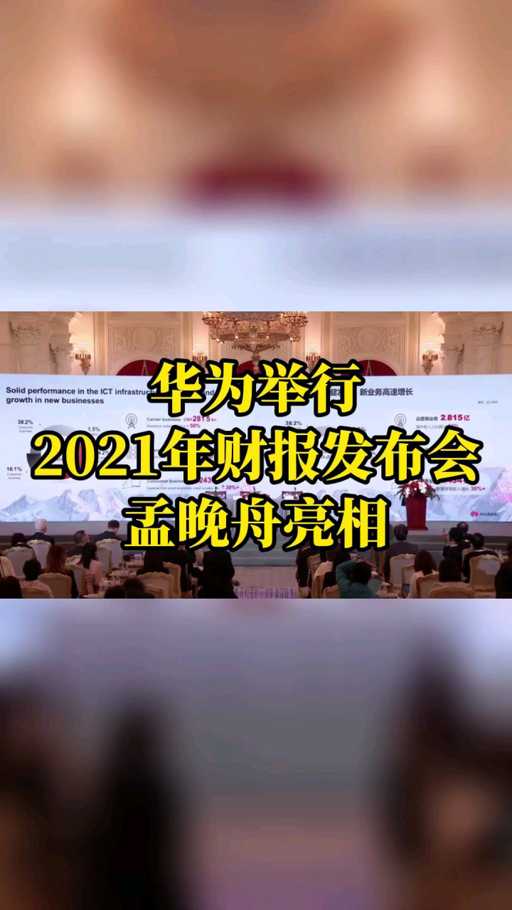 华为2021年年报发布会_#华为举行2021年财报发布会#孟晚舟亮相_高清1080P在线观看平台_腾讯视频