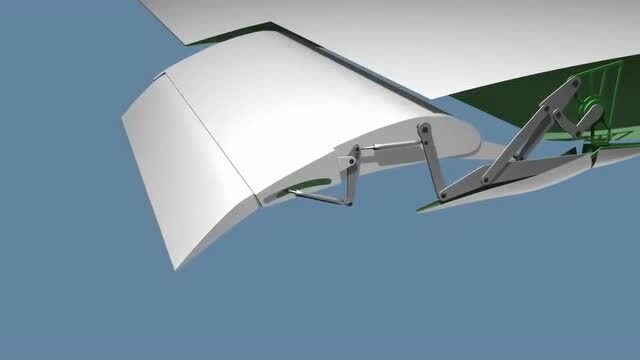 烧脑的设计,飞机富勒襟翼原理动画
