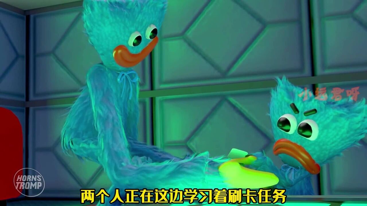 大蓝猫跟船员合作,一起打败了波比!