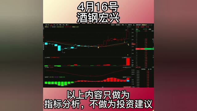 4.16酒钢宏兴周五放量大涨,是要启动了吗