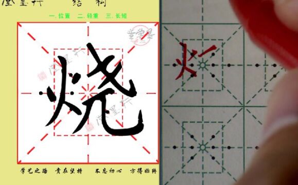 烧 二一卜 字