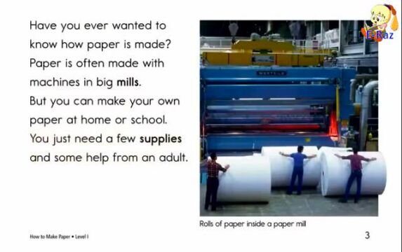 【RAZ I】33.How to Make Paper