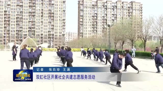 【文明实践】双虹社区开展社企共建志愿服务活动