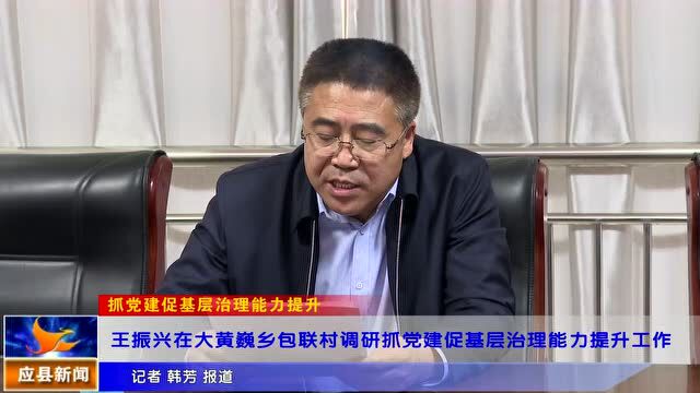 王振兴在大黄巍乡包联村调研抓党建促基层治理能力提升工作