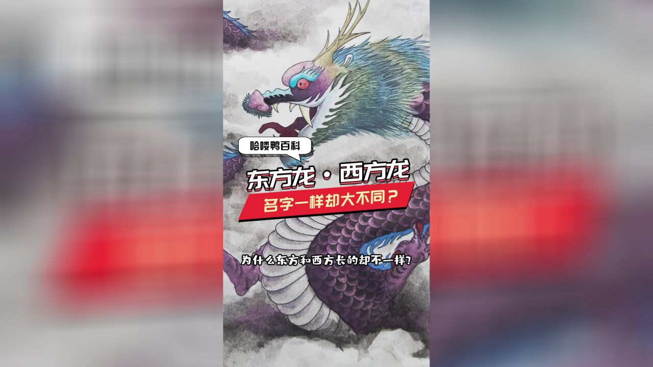 东方龙与西方龙的区别