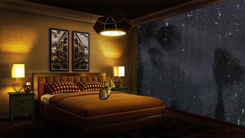 在窗边下雨的情况下，在3分钟内立即入睡。#唐加文#