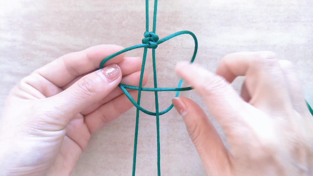 龙骨结编织方法,手工编织绳结技巧,超级简单的详细教程