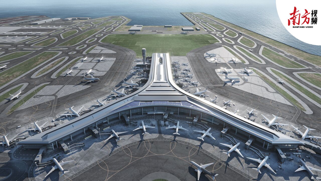 香港国际机场扩建图片