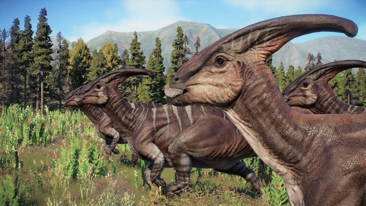 副栉龙,原生态觅食和躲避敌害 ~ 侏罗纪世界进化 2 代_高清1080p在线