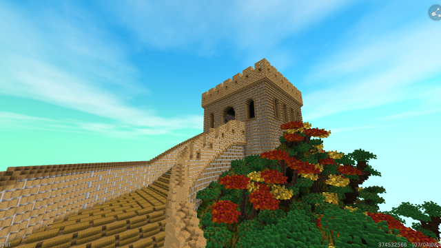 遥清雪玩迷你世界茶语-长城