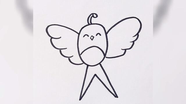 风筝简笔画,很简单吧