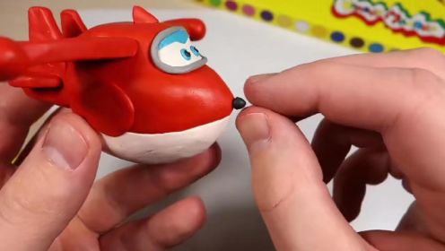 超级飞侠玩具和游戏系列:彩泥做的超级飞侠乐迪,橡皮泥黏土做的乐迪!