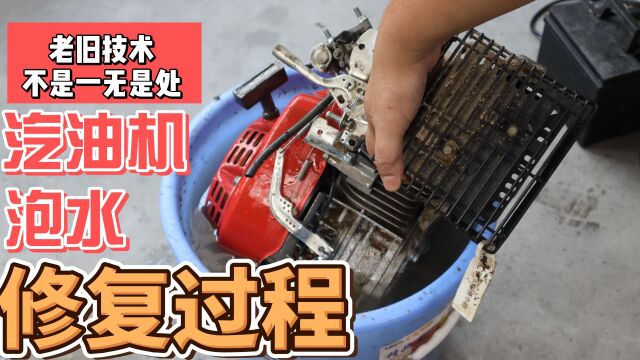 化油器过时了?实测小型汽油机泡水4天,不用换配件正常工作