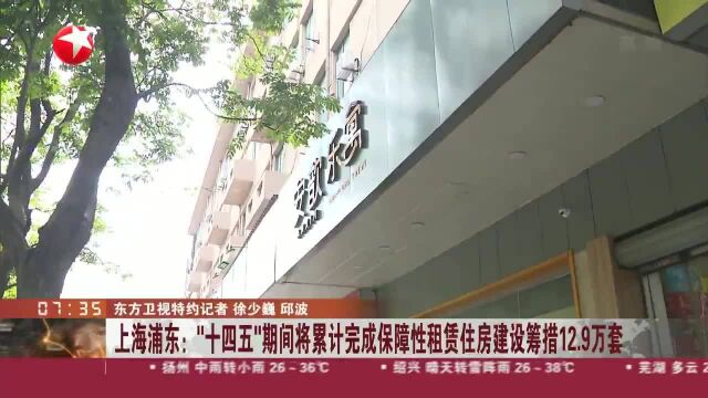 上海浦东:“十四五”期间将累计完成保障性租赁住房建设筹措12.9万套