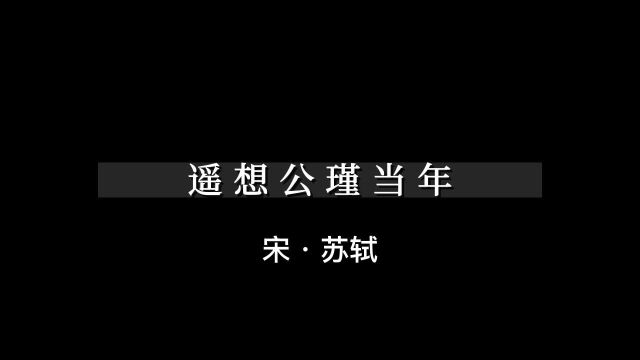 念奴娇赤壁怀古苏轼