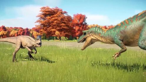 恐龙动画系列:爱德蒙托龙VS盔龙,恐龙动画_高清1080P在线观看平台_腾讯视频
