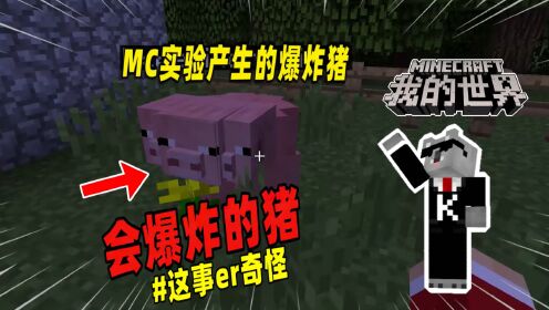 我的世界:玩家在MC实验,不料制造出了会爆炸的猪!_高清1080P在线观看平台_腾讯视频