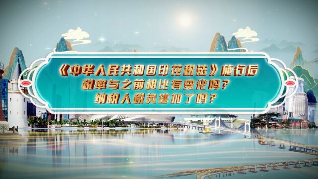 《中华人民共和国印花税法》施行后,税率与之前相比有变化吗?纳税人税负增加了吗?