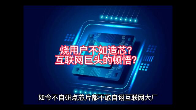 互联网大厂纷纷造芯,都在造什么芯片?为什么而造?