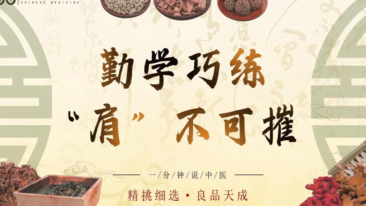 39.《一分钟说中医》——勤学巧练“肩”不可摧(文化)_高清1080P在线观看平台_腾讯视频