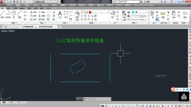 CAD零基础教程,90%的人都不知道的CAD技巧,如何快速闭合线条