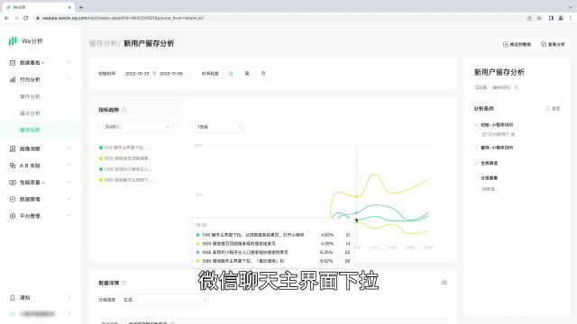 We分析留存分析